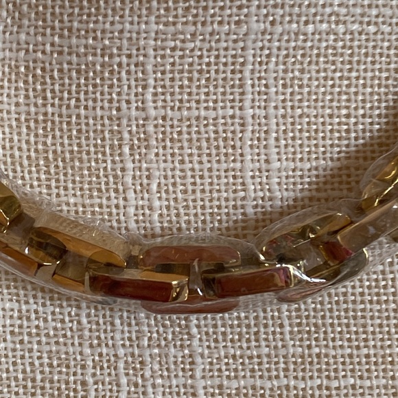 Eddie Borgo 17” Rectangular Gold Tone Chain Necklace NWT - Picture 2 of 16